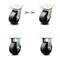 Service Caster 5 Inch Kingpinless Glass Filled Nylon Wheel Caster Swivel Locks 2 Rigid, 2PK SCC-KP30S520-GFNR-BSL-2-R-2 - alternate 1